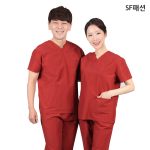 브이넥 간호복 수술복 상하세트 SFMM01