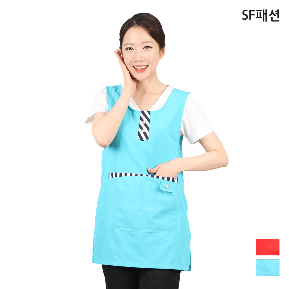 큰주머니 원피스형 앞치마