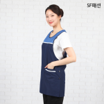 가벼운 경량 블루망사 앞치마