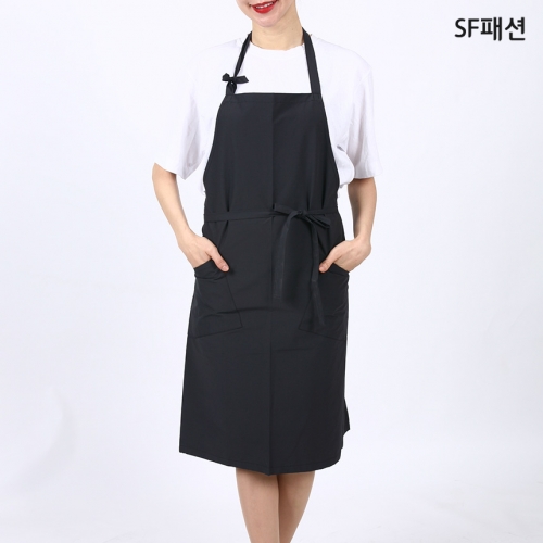 목걸이형 롱 앞치마