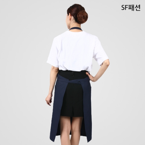 목걸이형 롱 앞치마