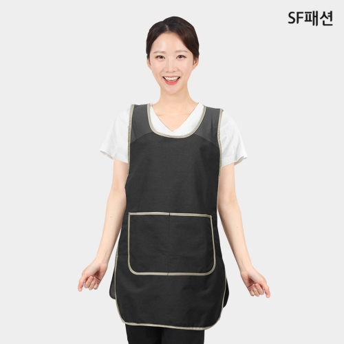 방수 코팅 버클 망사 원피스 앞치마 유니폼 가운