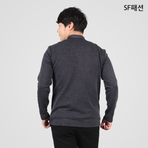 겨울티 자가드 카라 기모 티셔츠 PK