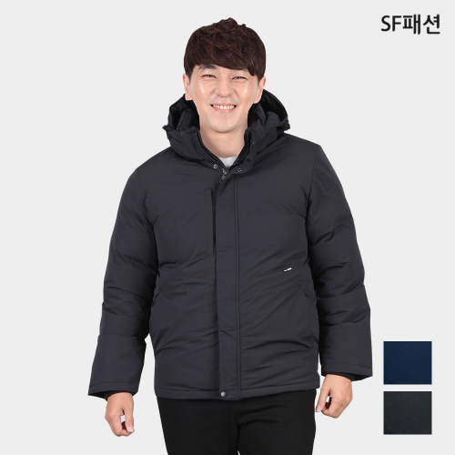 탈부착 후드 오리털 패딩 점퍼