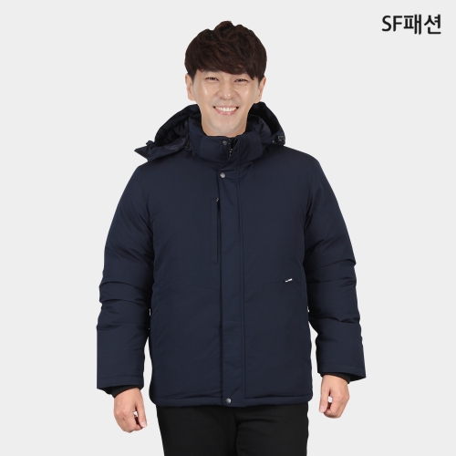 탈부착 후드 오리털 패딩 점퍼