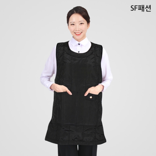 겨울 누빔 원피스 앞치마 패딩앞치마