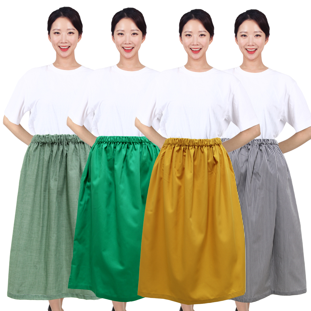 진료용 검진치마 산부인과 검진복 밴딩스커트 고무줄치마 진료치마