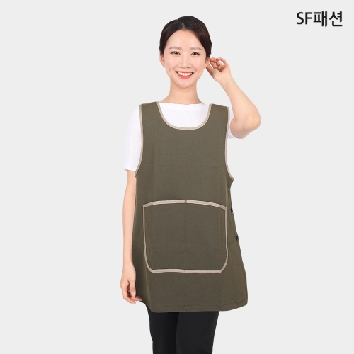 큰 주머니 원피스 앞치마