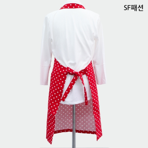 미니 스타 목걸이형 앞치마 캔버스 원단 카페 공방 어린이집 유치원