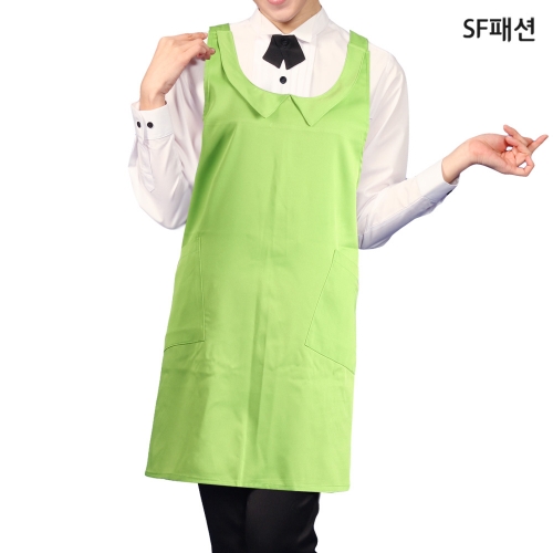 카라 X형 앞치마 유니폼