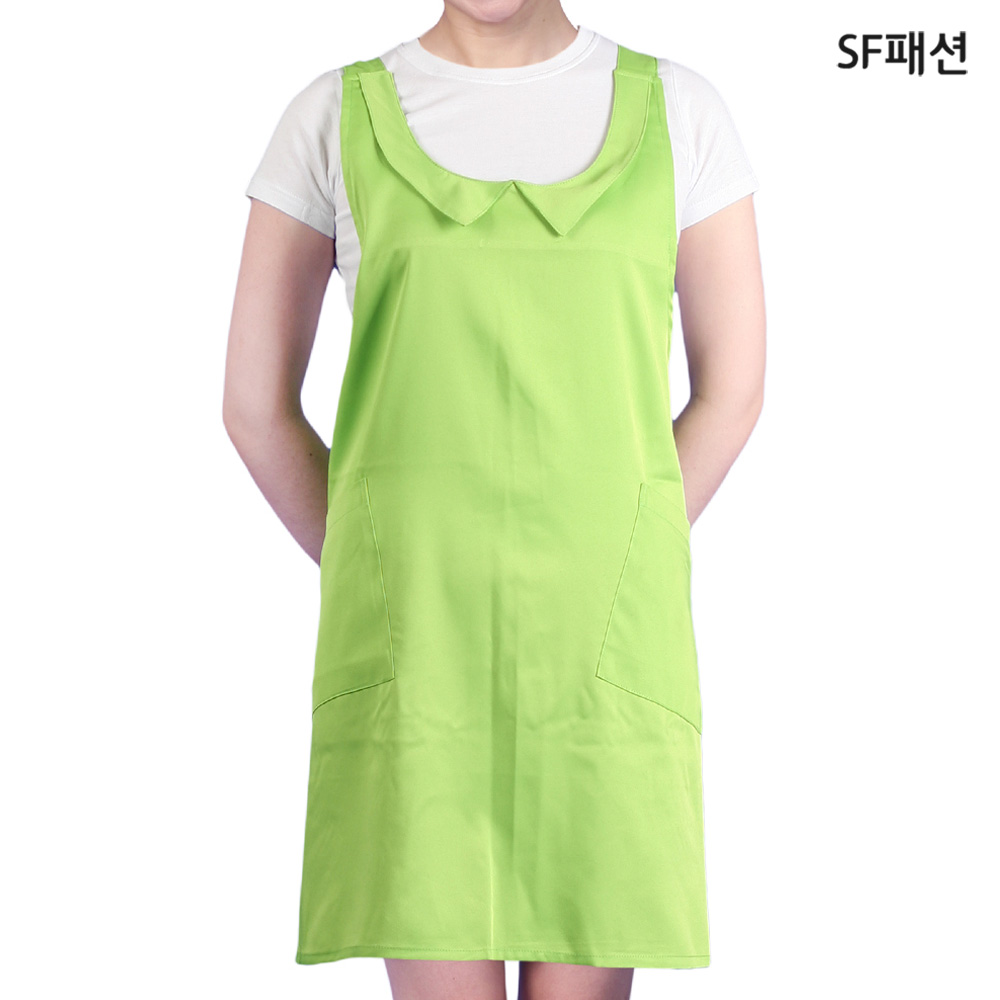카라 X형 앞치마 유니폼