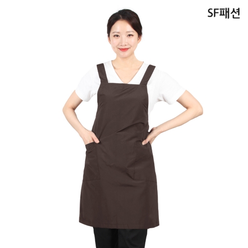 얇고 가벼운 생활방수 치마형 앞치마 유니폼