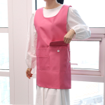 주머니 원피스 앞치마 생활방수 복지센터 식당 카페 유니폼 단체 자수