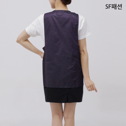 얇은 옆주머니 원피스 앞치마 유니폼 요양원 요양병원 시장 단체