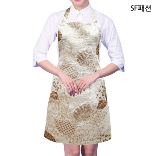 펄 나무잎 목걸이형 앞치마 단체 인쇄 시장 판촉용 서빙 카페 가정 주방