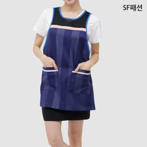 3D망사 원피스 앞치마 유니폼 바자회 부녀회 한식 음식점