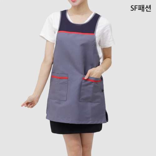 3D망사 원피스 앞치마 유니폼 바자회 부녀회 한식 음식점