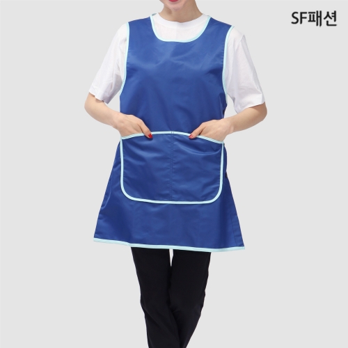 큰주머니 생활방수 원피스 앞치마 유니폼 바자회 부녀회 한식 음식점