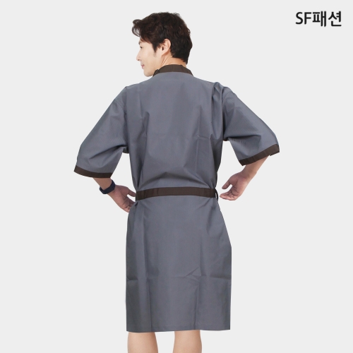 고급 헤링본 패턴 사우나가운 검진복 골프가운