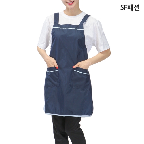 H형 파이핑 앞치마 유니폼 집들이 식당 서빙 가정 카페