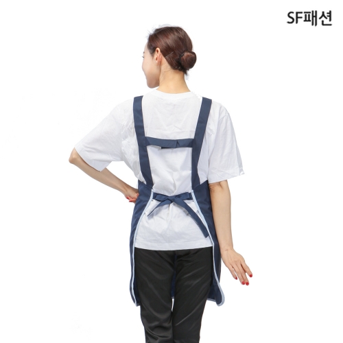 H형 파이핑 앞치마 유니폼 집들이 식당 서빙 가정 카페