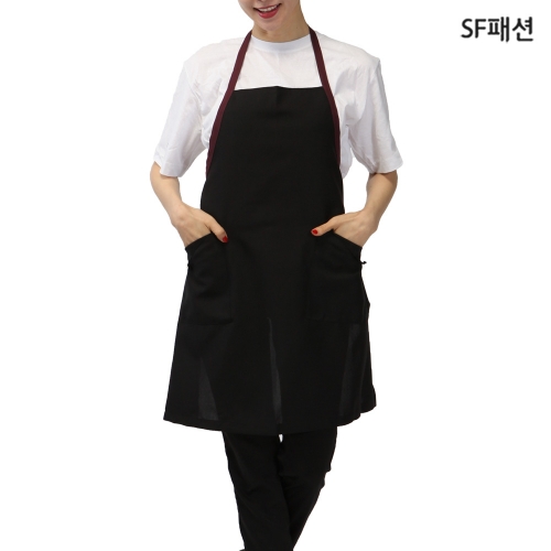 가벼운 목걸이형 앞치마 가정식 음식점 주방 식당 서빙 카페