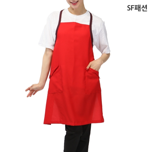 가벼운 목걸이형 앞치마 가정식 음식점 주방 식당 서빙 카페