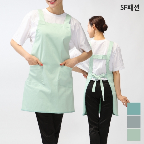 스판 H형 앞치마 유니폼 집들이 가정식 주방 집밥 서빙