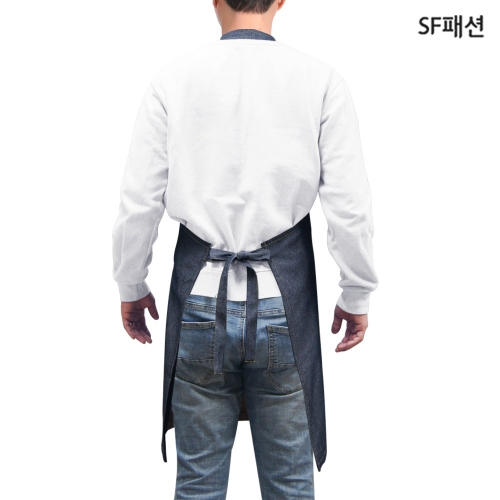 남녀공용 청지 린넨 앞치마 가정식 음식점 주방 식당 서빙 카페