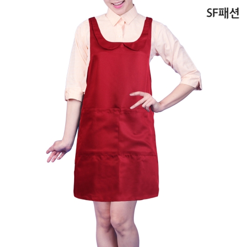 카라 앞치마 H형 유니폼 집들이 식당 서빙 가정 카페 당일