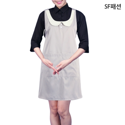 카라 앞치마 H형 유니폼 집들이 식당 서빙 가정 카페 당일