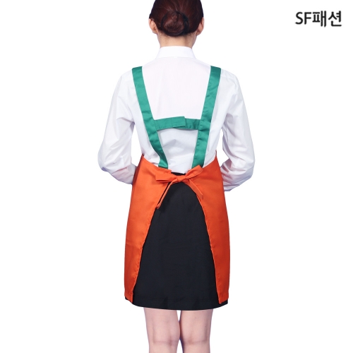 겹주머니 앞치마 H형 유니폼 식당 서빙 가정 카페