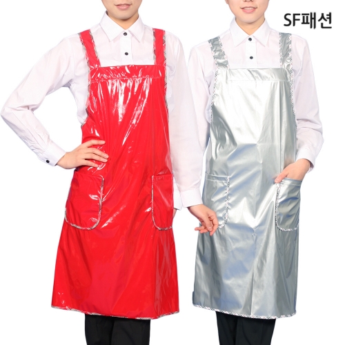 파이핑 단면 방수 앞치마 PU 주방 위생 수산 식당 11컬러