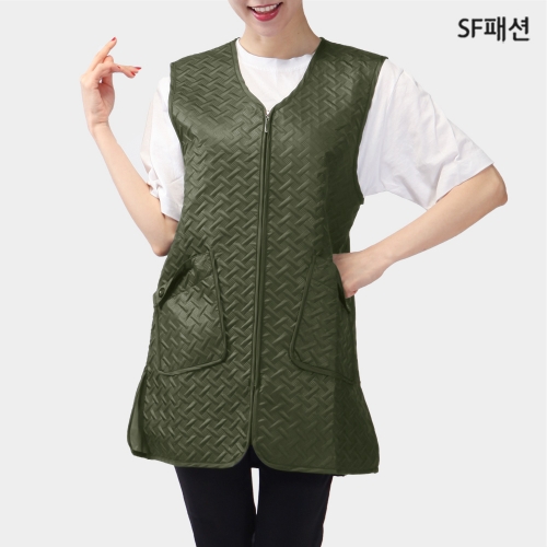 등누빔 생활방수 조끼 겨울누빔 패딩 기본조끼 작업용 SFWQA02