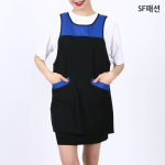 라운드 주머니 원피스 앞치마 가을 겨울 유니폼 요양보호사