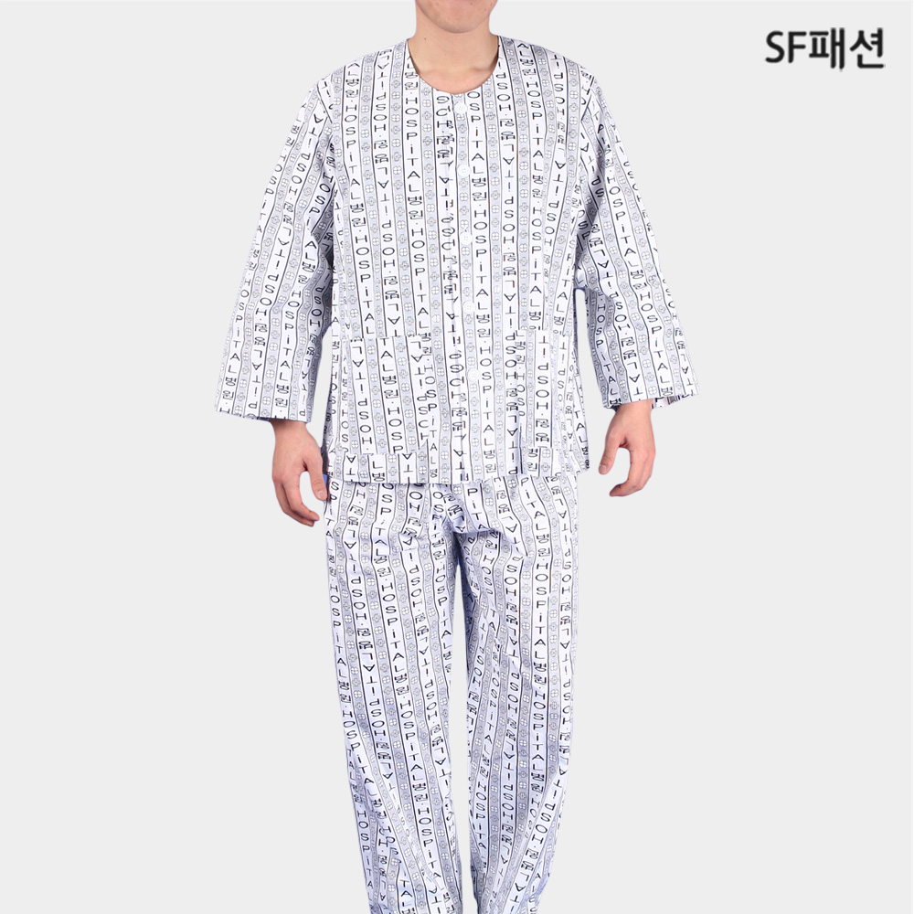 남여공용 환자복 상하세트 병원 입원 환의 가운 반티 할로윈