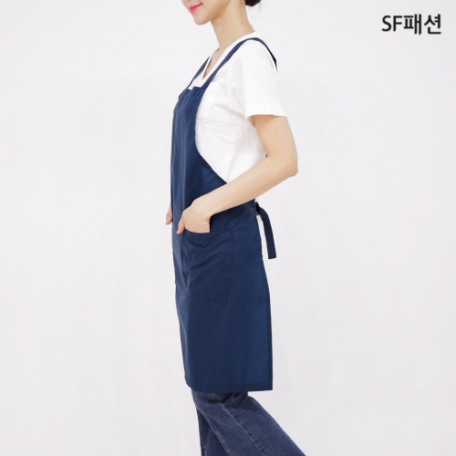 H형 폴리 앞치마 단체 행사 유니폼 식당 서빙 카페