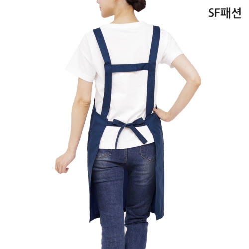 H형 폴리 앞치마 단체 행사 유니폼 식당 서빙 카페
