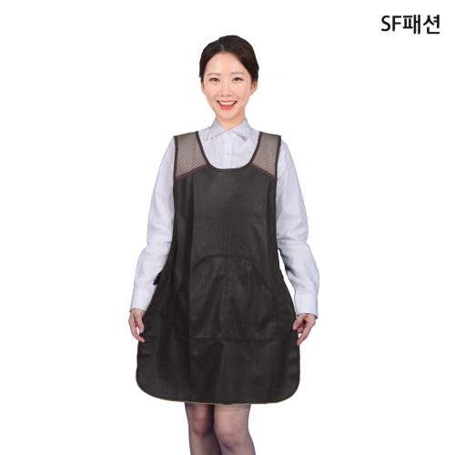 기모안감 버클형 망사 방수 앞치마 겨울 미용실 유니폼 가운