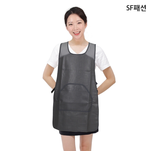 기모안감 버클형 망사 방수 앞치마 겨울 미용실 유니폼 가운