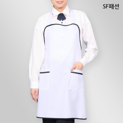 배식용 앞치마 목걸이형 학교 구내 식당 급식 유니폼