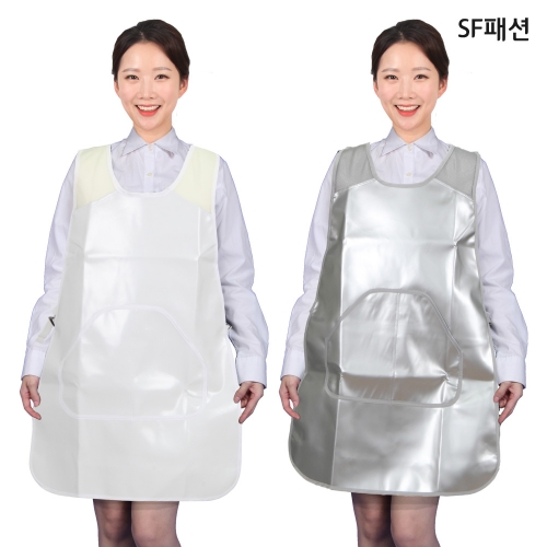 편리한 버클형 망사 방수 앞치마 유니폼 가운 배식 급식