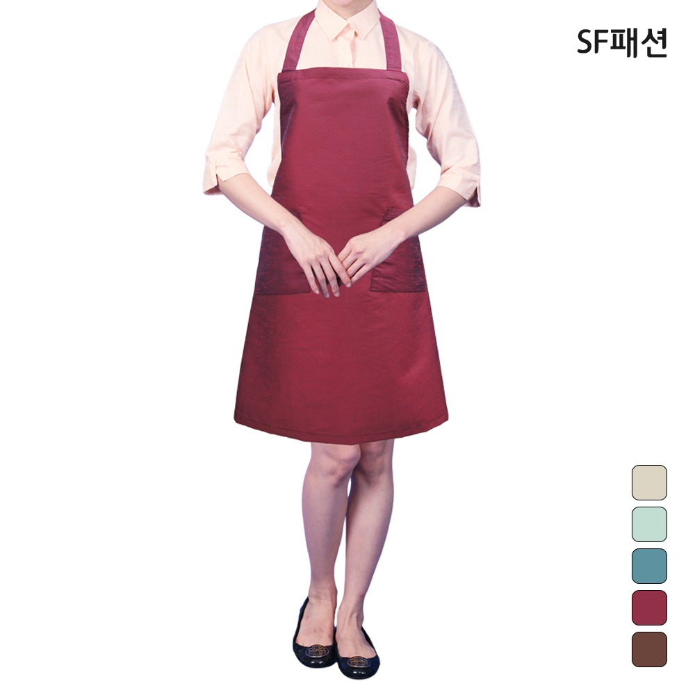 목걸이형 앞치마 단체 인쇄 시장 판촉용 서빙 카페 가정 주방