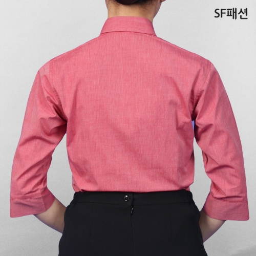 여성 자주 칠부 셔츠 7부 블라우스 홀서빙 유니폼 프랜차이즈 서빙복
