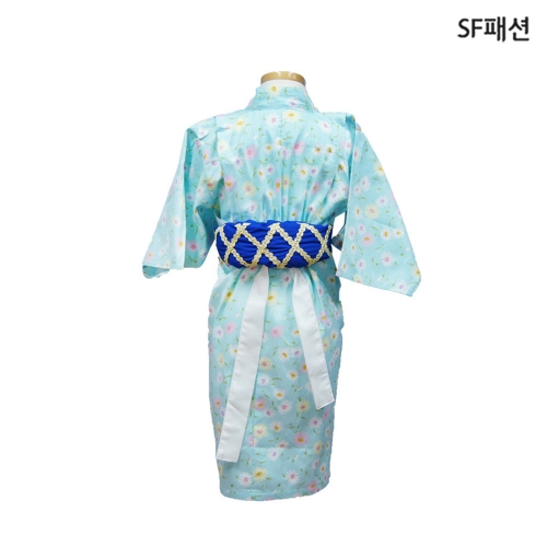 아동 블루꽃 기모노 일본 유카타 외국 의상 역할 직업 체험 놀이