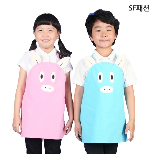 아동 동물 캐릭터 색깔 놀이 앞치마 어린이집 유치원 요리 실습 미술 활동