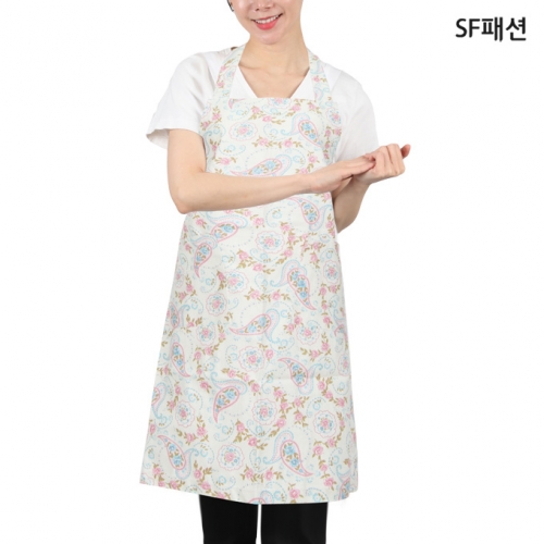 꽃무늬 앞치마 목걸이형 신혼 집들이 선물용