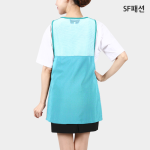 얇은 스판 민트 탑메쉬 앞치마 망사 유니폼 가운