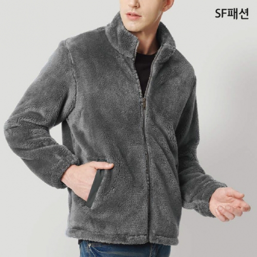 후면 기모 본딩 보아퍼 집업 점퍼