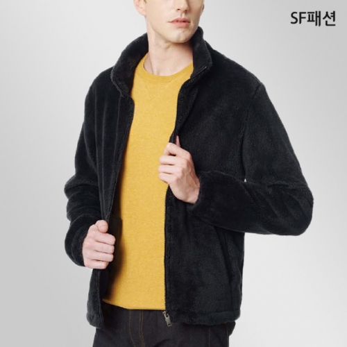 후면 기모 본딩 보아퍼 집업 점퍼